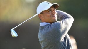 15-time major champ practicing at New York City event