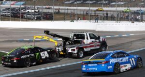 Denny Hamlin hopes JGR leadership steps in to resolve clash with Gibbs: 'We will play by those rules'