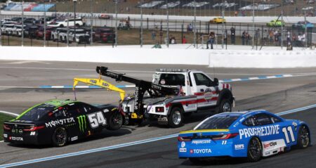 Denny Hamlin hopes JGR leadership steps in to resolve clash with Gibbs: 'We will play by those rules'