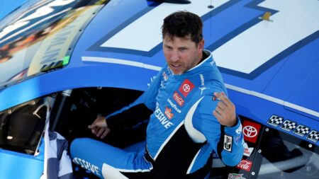Denny Hamlin wins playoff race at Gateway