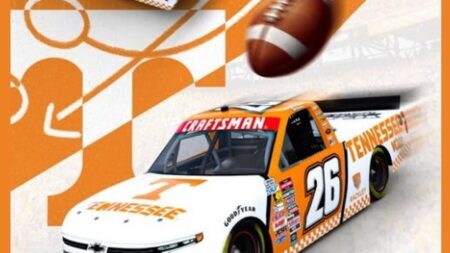 Dawson Sutton has Tennessee Vols-themed truck for NASCAR Bristol race