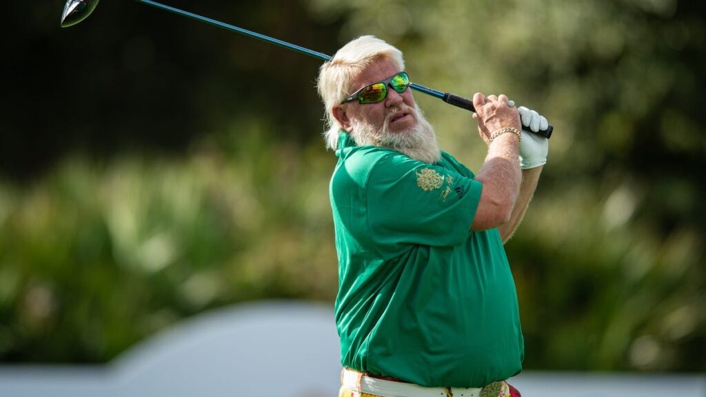 John Daly makes a 19 on one hole during PGA Tour Champions event