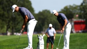 How are hole locations chosen for the Ryder Cup at Bethpage Black?