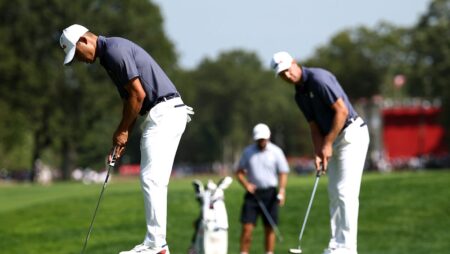 How are hole locations chosen for the Ryder Cup at Bethpage Black?