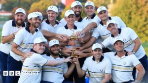 Europe win Ryder Cup after sensational tussle with US at Bethpage, New York