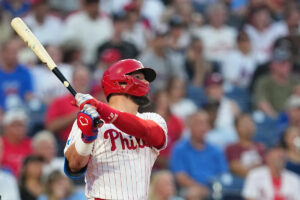 Kyle Schwarber becomes second Phillies player all time to hit 50 home runs in a season