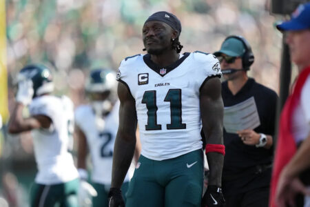 A.J. Brown post cryptic tweet, seems unhappy after another low-volume performance amid 4-0 Eagles start