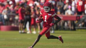 Chiefs’ Xavier Worthy Has ‘Slim’ Chance to Play vs. Eagles amid Injury, Says Andy Reid