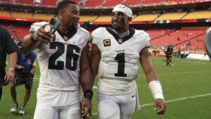 Eagles’ Jalen Hurts Reacts to Chris Jones’ Trash Talk, Says ‘We Won the F–king Game’