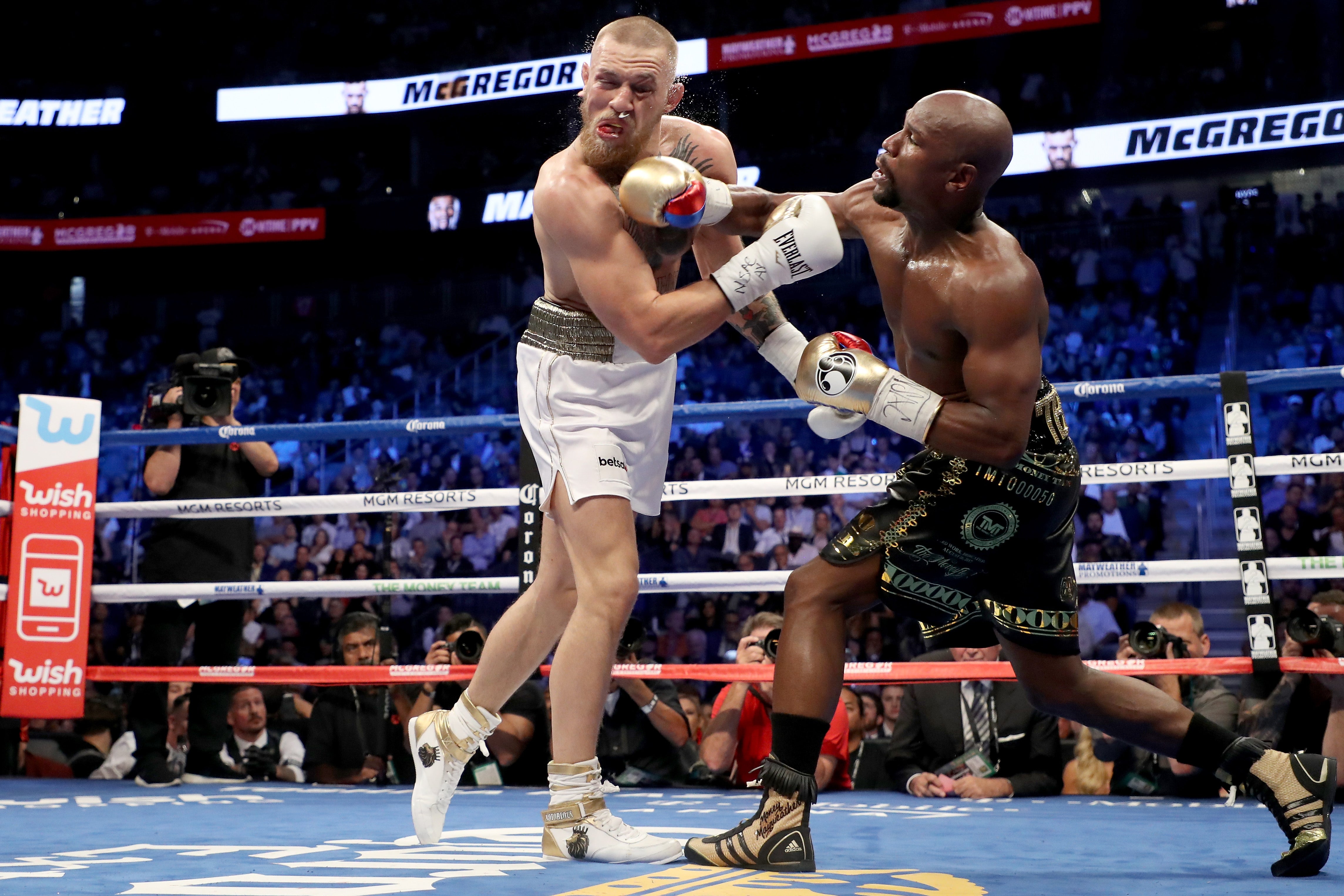 Mayweather’s last professional fight was in 2017 against Conor McGregor