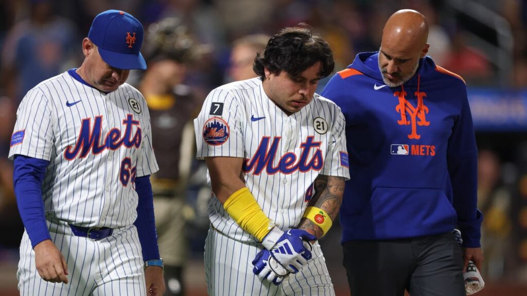 Mets' Francisco Alvarez exits game vs. Padres after HBP; X-rays not planned