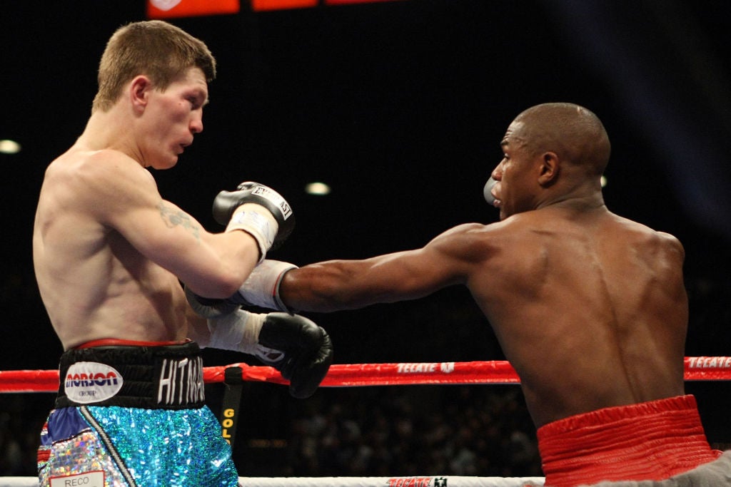 Hatton (L) fought fellow legends including Floyd Mayweather and Manny Pacquiao during a glittering career