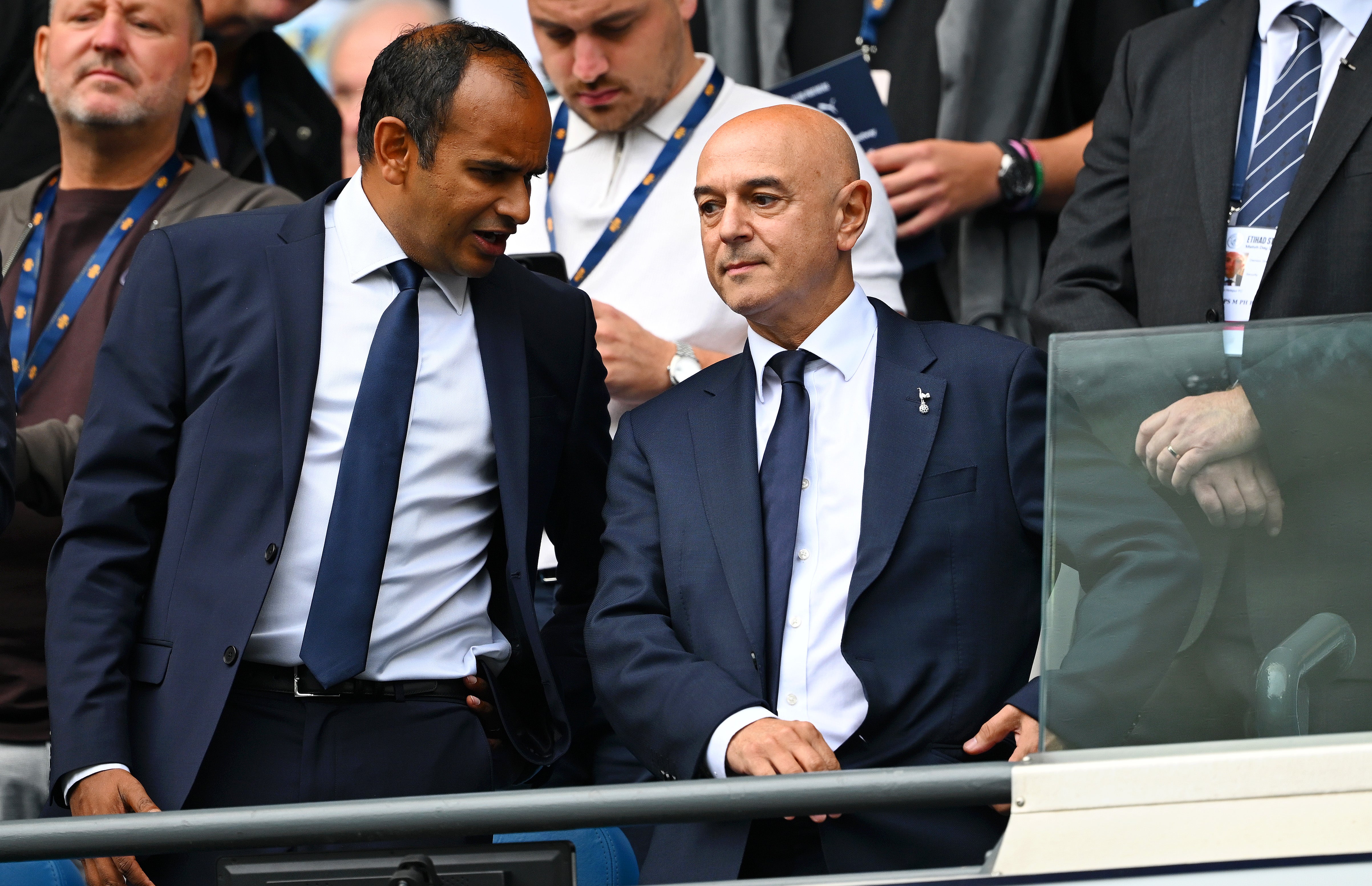 Tottenham CEO Vinai Venkatesham (left) and Daniel Levy