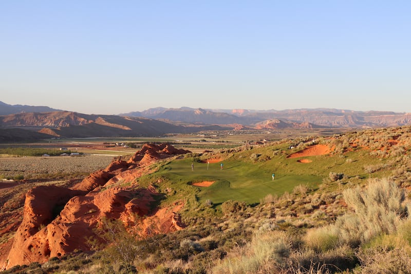 Hole No. 15 of the Sand Hollow Championship Resort Course in St. George, Utah.