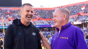 LSU coach Brian Kelly staunchly defends Billy Napier amid ‘crazy’ hot seat discourse for Florida