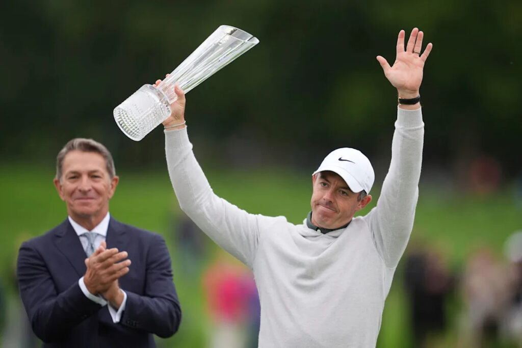 McIlroy makes eagle putt on 72nd hole to force playoff and goes on to win Irish Open