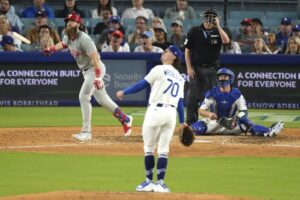 Shohei Ohtani is removed after five no-hit innings, then Dodgers’ bullpen collapses in loss
