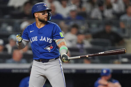 Blue Jays star Bo Bichette won’t play again in the regular season amid knee injury, hopeful for postseason return