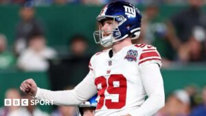 NFL: Jude McAtamney kicks field goal in New York Giants win
