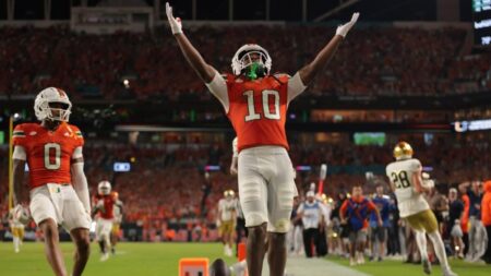 No. 10 Miami holds off No. 6 Notre Dame: Hurricanes answer after late Irish rally to pick up huge Week 1 win
