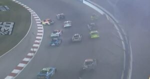 Major wreck late in NASCAR Xfinity Series race breaks out during restart at Gateway