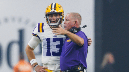 Garrett Nussmeier dealing with injury, Brian Kelly reveals, contributing to LSU’s slow start offensively