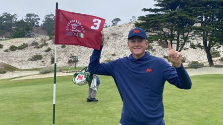 ‘One of those days’: Luke Poulter holes out for eagle, ace in first three holes at Cypress Point