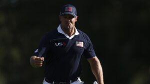 Watch: Bryson DeChambeau inches away from albatross Saturday in Ryder Cup fourballs