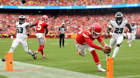 Patrick Mahomes has more rushing yards, first downs and TDs than all the Chiefs’ RBs