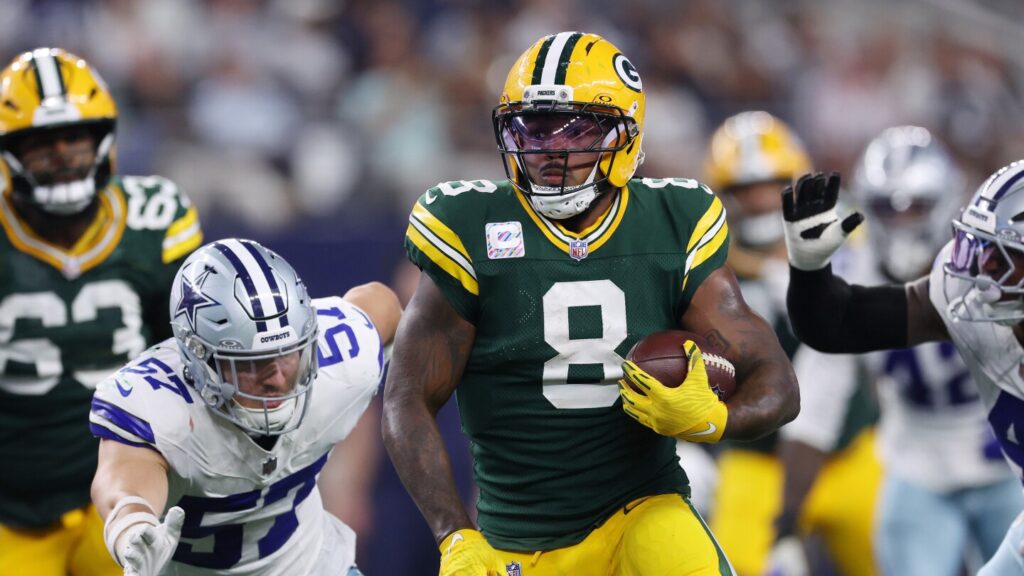 Josh Jacobs’ second rushing TD gives Packers 27-23 lead