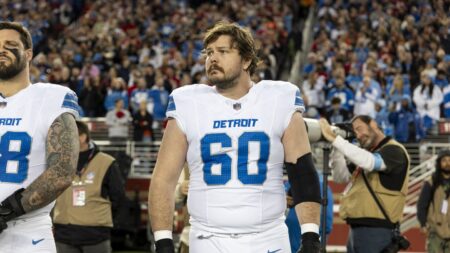 Lions C Graham Glasgow on track to play Sunday