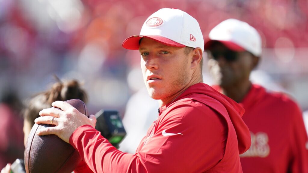 Christian McCaffrey added to practice report as limited with calf injury