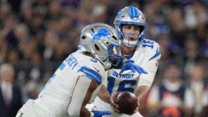 Jared Goff recalls his “shock” when the Bears let David Montgomery leave for the Lions