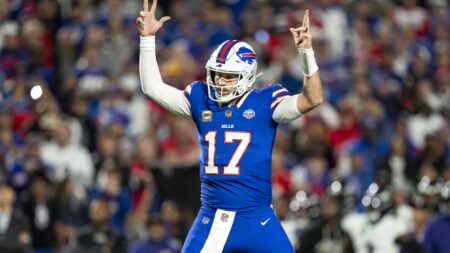 Josh Allen had 251 passing yards — in the fourth quarter