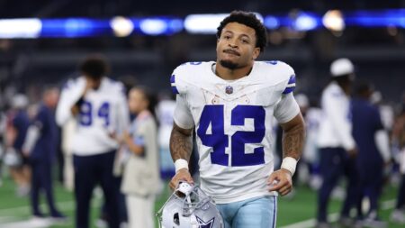 Free agent RB Deuce Vaughn works out for Broncos