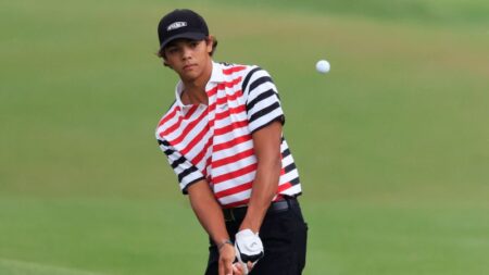 Charlie Woods, son of Tiger, hits second hole-in-one in last nine months
