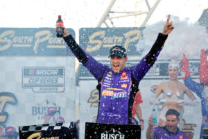 How Denny Hamlin’s emotional win at Las Vegas has him back in title contention