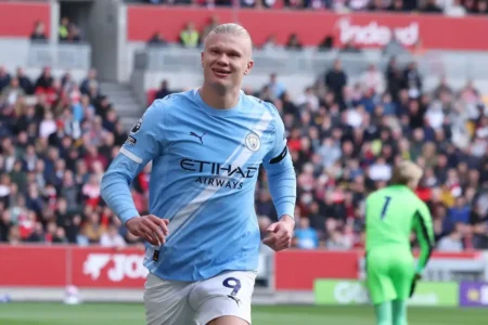 Erling Haaland makes Premier League history after bagging Manchester City opener against Brentford