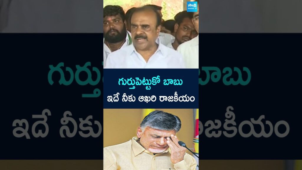 Anantha Venkatarami Reddy Fires on Chandrababu | #ytshorts @SakshiTV