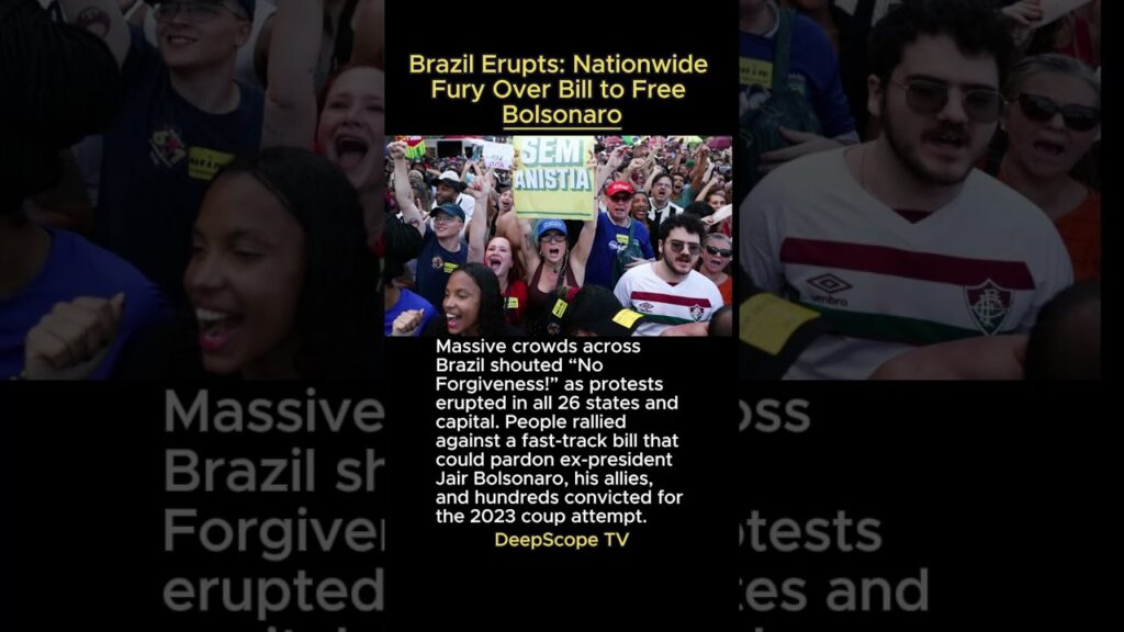 Brazil Erupts: Nationwide Fury Over Bill to Free Bolsonaro #brazilprotests #bolsonaro #nopardon