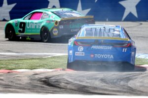 Drivers struggle with treacherous conditions at ‘ice rink’ Charlotte Roval