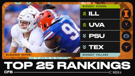 B/R’s 2025 College Football Experts Top 25 Rankings After Week 6