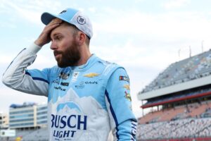 Who was eliminated in NASCAR Roval Playoff race