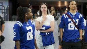 Chiefs Fan Caitlin Clark Doesn’t Wear Colts Jersey Gifted to Her Before Raiders Game
