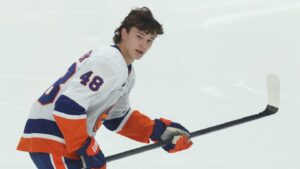 Matthew Schaefer turned 18 last month. The Islanders rookie hardly looked his age in his NHL debut
