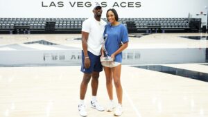 Heat’s Bam Adebayo Attends A’ja Wilson, Aces vs. Mercury WNBA Finals Game 4 in Video