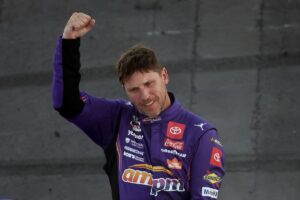 Denny Hamlin has so many reasons to be emotional after Vegas win