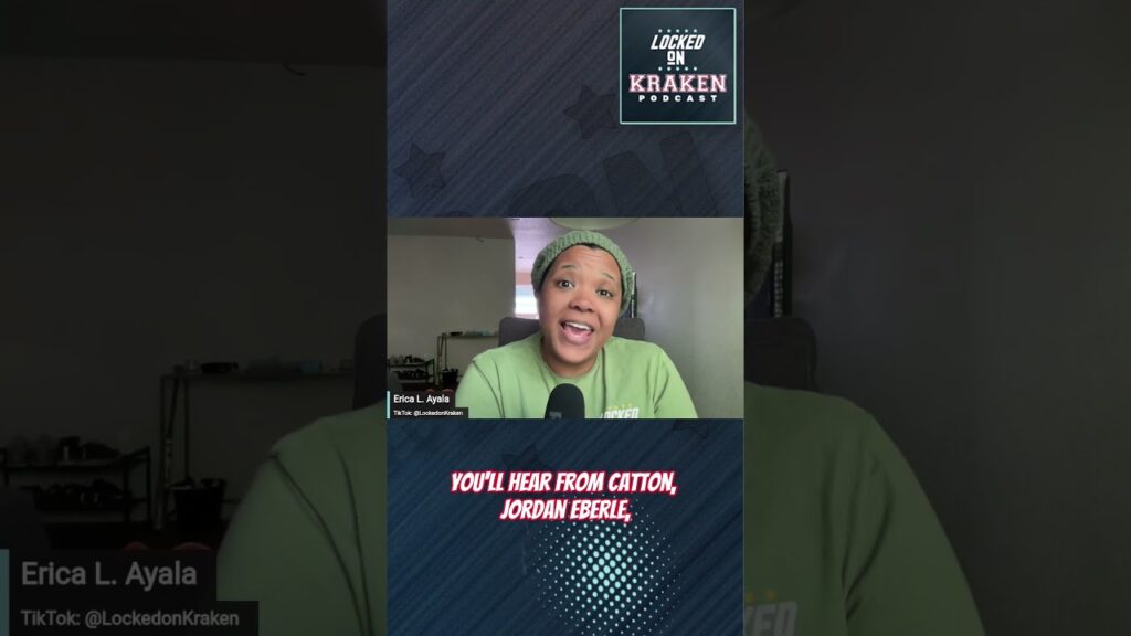 Seattle Kraken Rookie Berkly Catton makes NHL DEBUT tonight! #shorts #seattlekraken #podcast