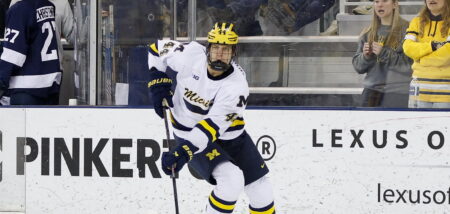 Penguins’ First-Round Pick Records Natural Hat Trick In NCAA Season Opener
