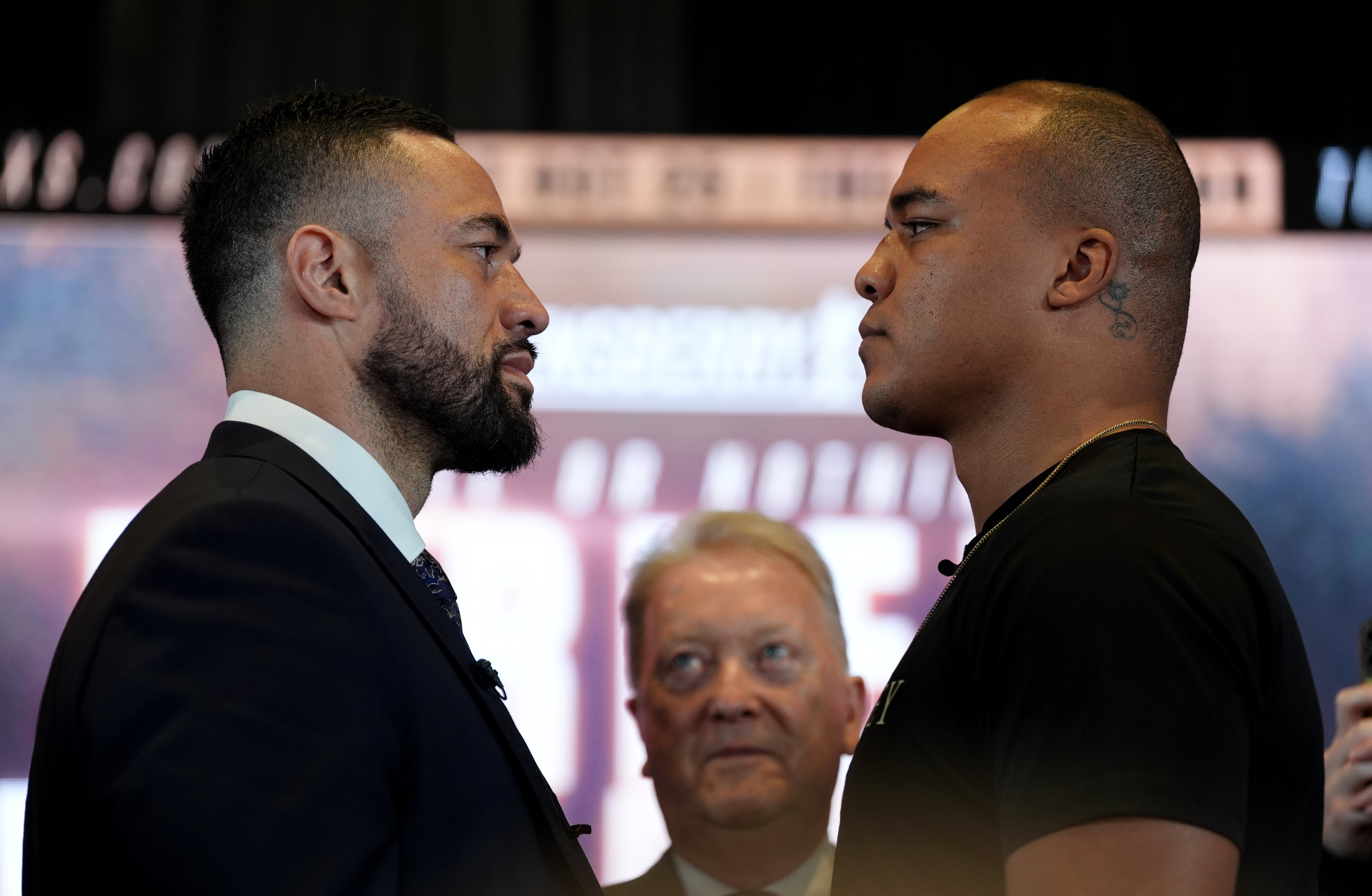 Joseph Parker (left) and Fabio Wardley square off on 25 October – could the winner be next for ‘AJ’?